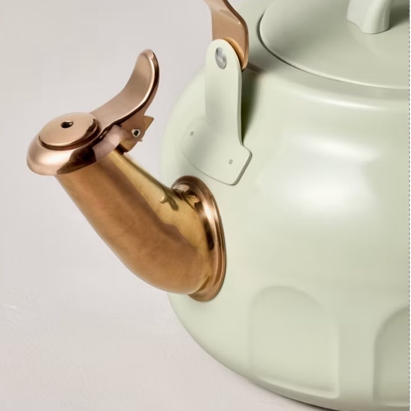 Hearth & Hand with Magnola - 2qt Stainless Steel Arch Cutout Teapot Serene Green - Picture 10 of 13